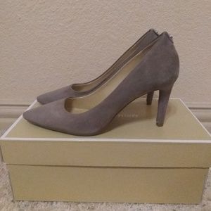 Michael Kors Taupe Suede Pumps